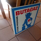 Advertising plate butagaz