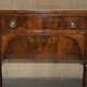 English buffet George III from around 1780 in restored flame wood.