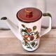 Teapot porcelain Boch La Louvière, Belgium "Argenteuil" year 1960