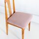 Boucle chair in pink, mid-century modernist, designed by M. Zielinski, Europe, 1960s.