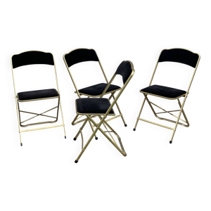 Série de 4 chaises pliantes - 1950