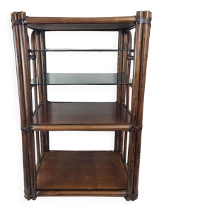 Etagère bambou verre