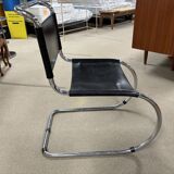 set of 4 MR side chairs by Ludwig Mies Van Der Rohe, Fasem edition, 1983