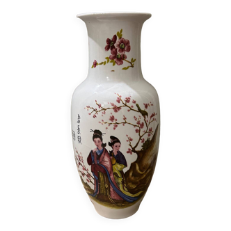 Vase chinois signé