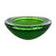 Murano Glass Bullicante "Green" Bowl Element Shell Ashtray Murano, Italy, 1970s