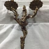 Pair of bronze sconces louis XV style