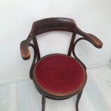 Fauteuil en bois courbé ancien