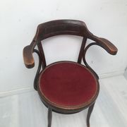 Old curved wooden chair