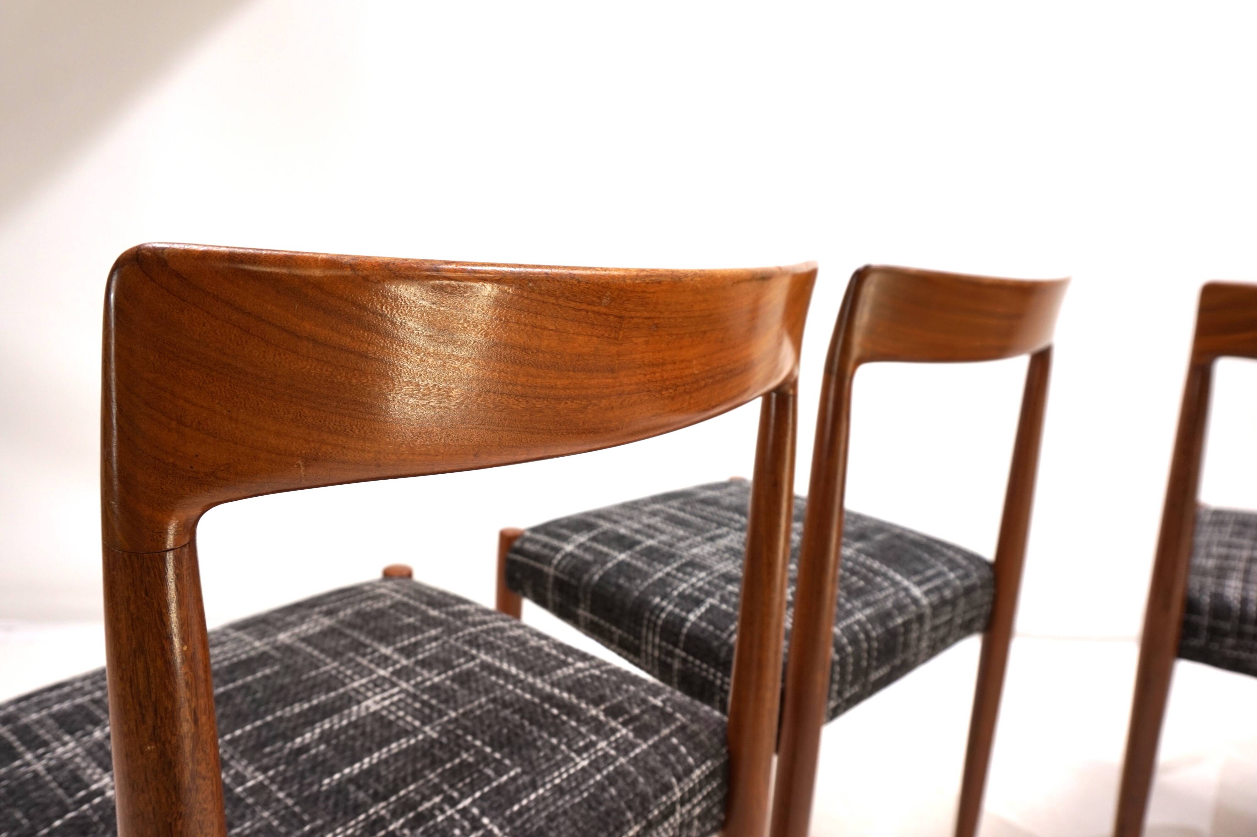 Lübke Teak Dining Chairs Set of 4, 1960