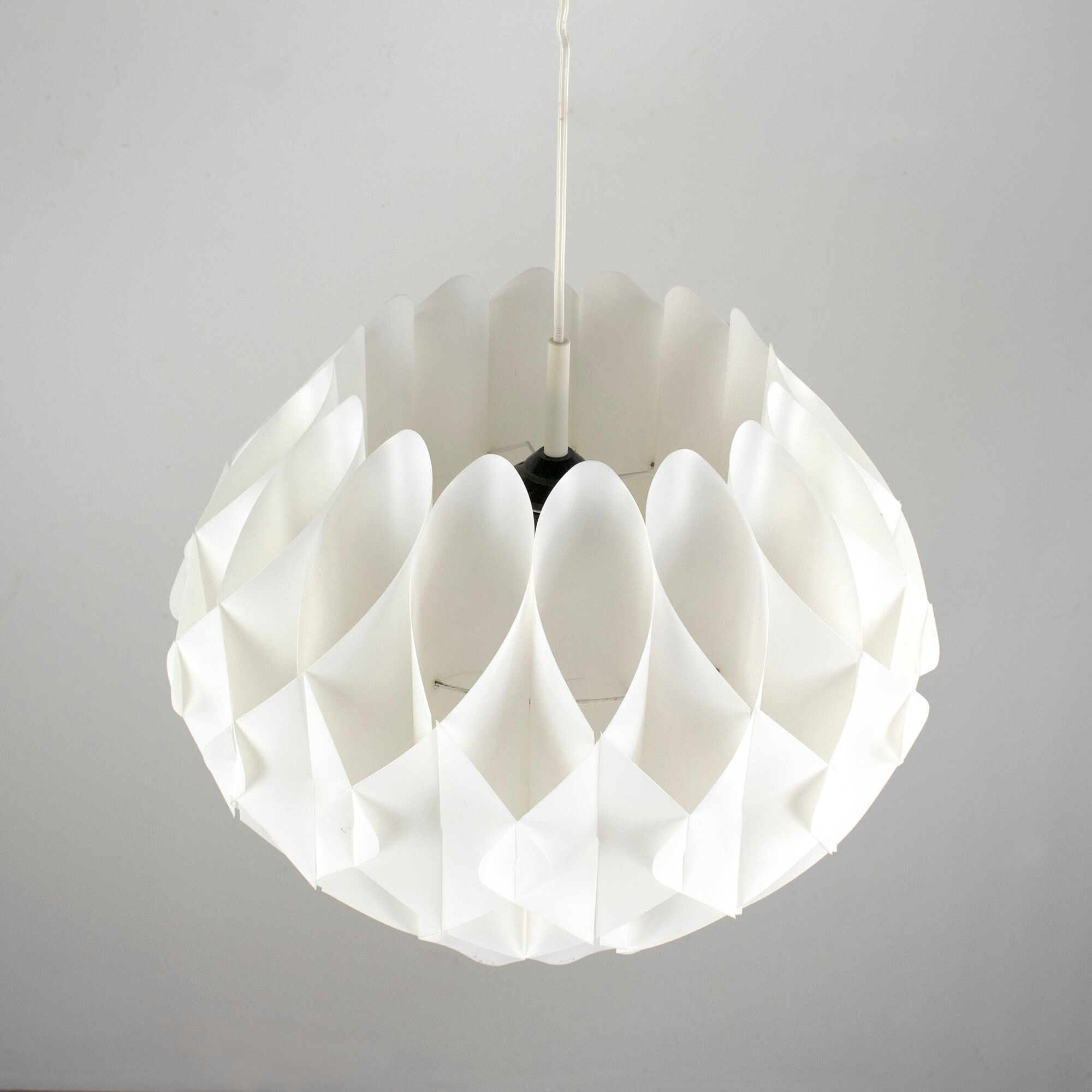 Butterfly hanging lamp by Lars Schiøler for Hoyrup Denmark 1970s