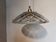 Vintage pendant light in chiseled glass
