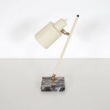 lampe de table de Stilux Milano en métal et marbre, Italie, années 1950