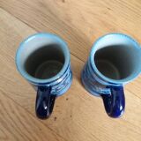 Mug cup in Alsace Betschdorf sandstone signed Krumeich Remmy