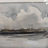Vintage watercolour by Osmo Laine, 1993