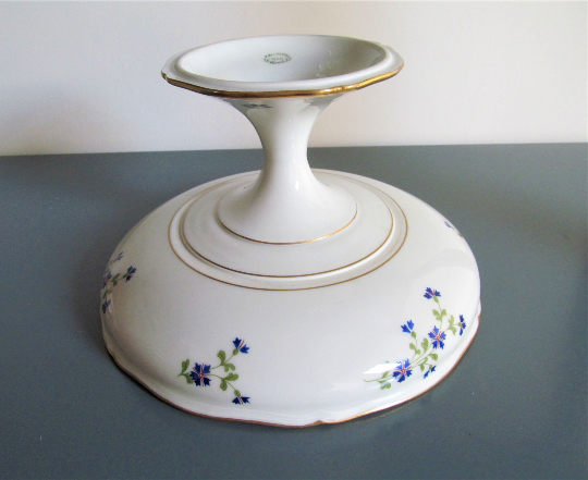 French antique porcelain fruit bowl by E. Bourgeois
