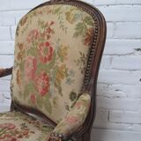2 Louis XV convertible armchairs