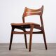 Vintage Danish Dining Chairs in Teak by Erik Buch, 1960s, Set of 4