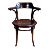 Curved wood bistro office chair J&J KOHN