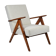 Vintage scandinavian armchair, 1960s, fully renovated, beige fabric