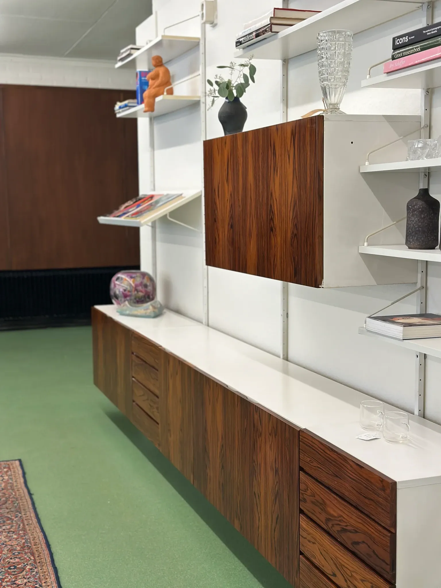 Rosewood modular wall unit, 1960s