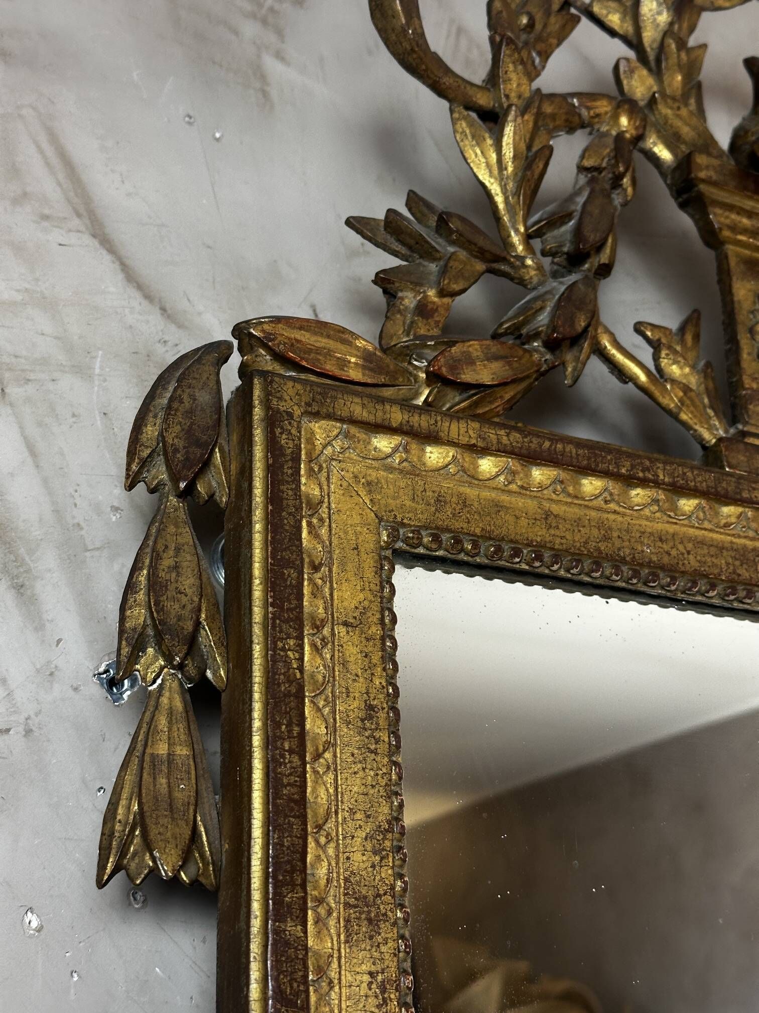 Miroir en bois Louis XVI