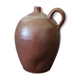 Vernified sandstone oil jar with handle