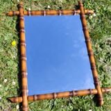 Large antique wooden mirror