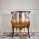Commode Sauteuse Galbée En Marqueterie D’époque Louis XV XVIII Eme Siècle