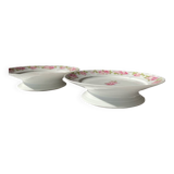 Set of 2 presentation dishes, starter or dessert.