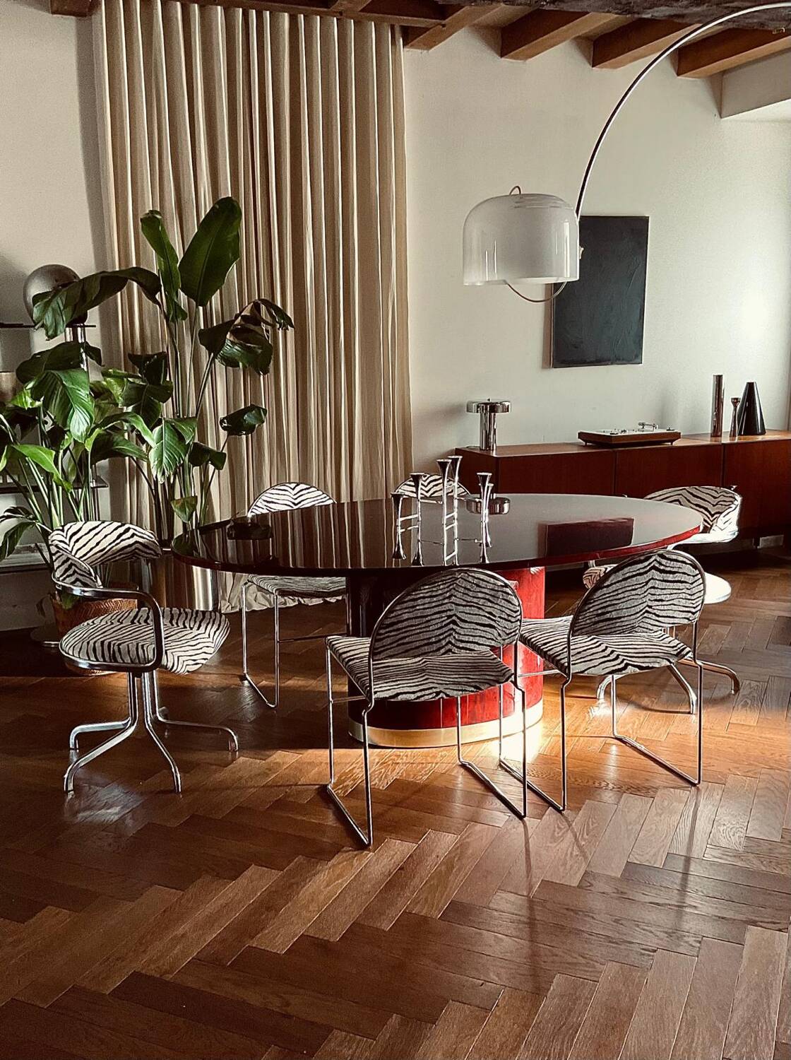 Vintage dining table by Jean-Claude Mahey for Roche Bobois – 1970s