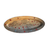 Plat a poisson décor main baboin saint uze
