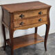 Neo-rustic bedside table in cherry wood
