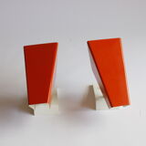 Orange wall sconces by J. J. M. Hoogervorst for Anvia, 1960s