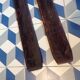 Paire de skis anciens en bois L=200cm