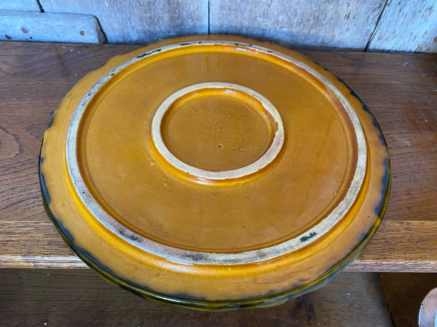 Antique VALLAURIS Style Trivet Multicolored Ceramic Made France #B774