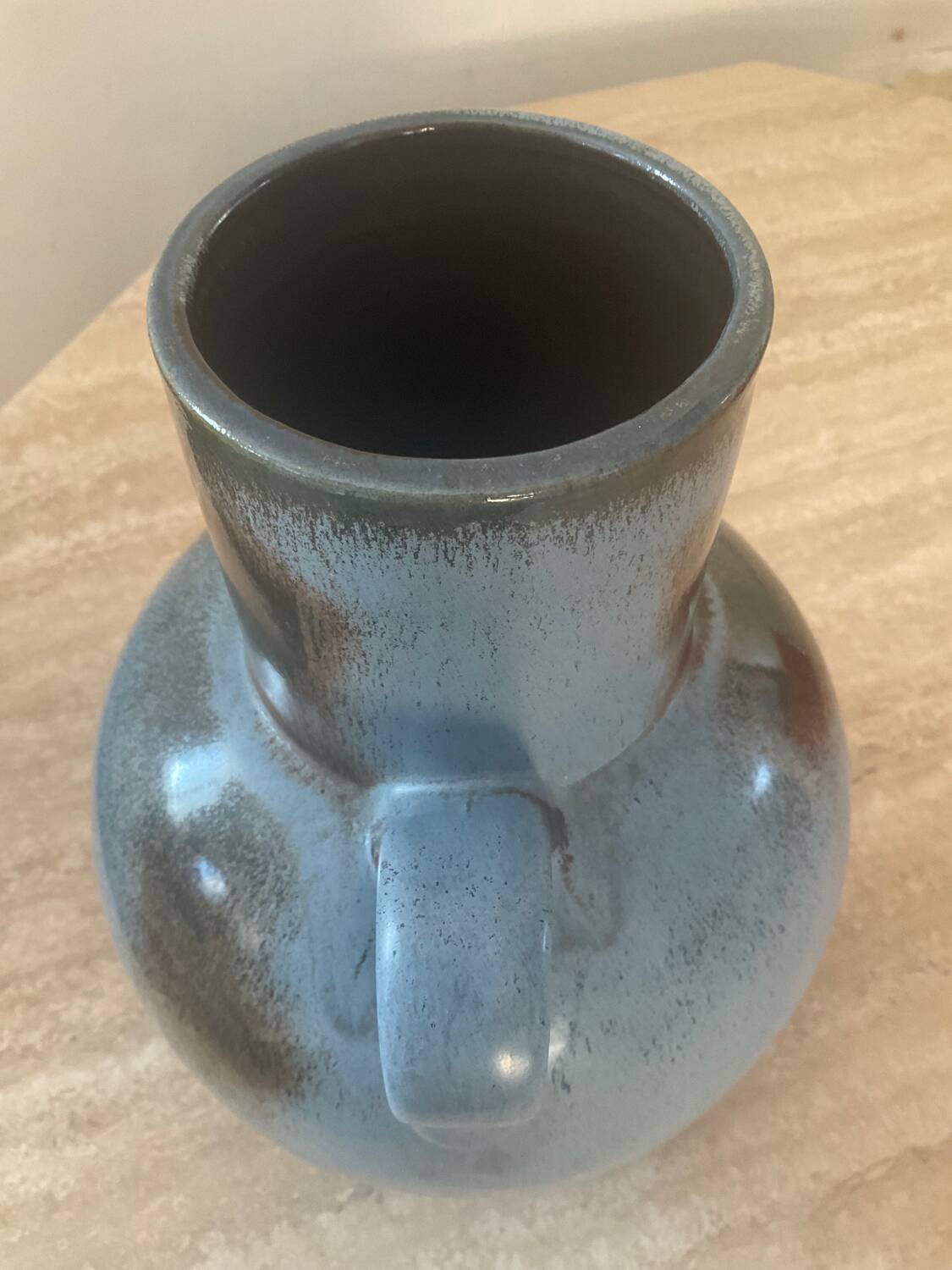 Large glazed ceramic vase