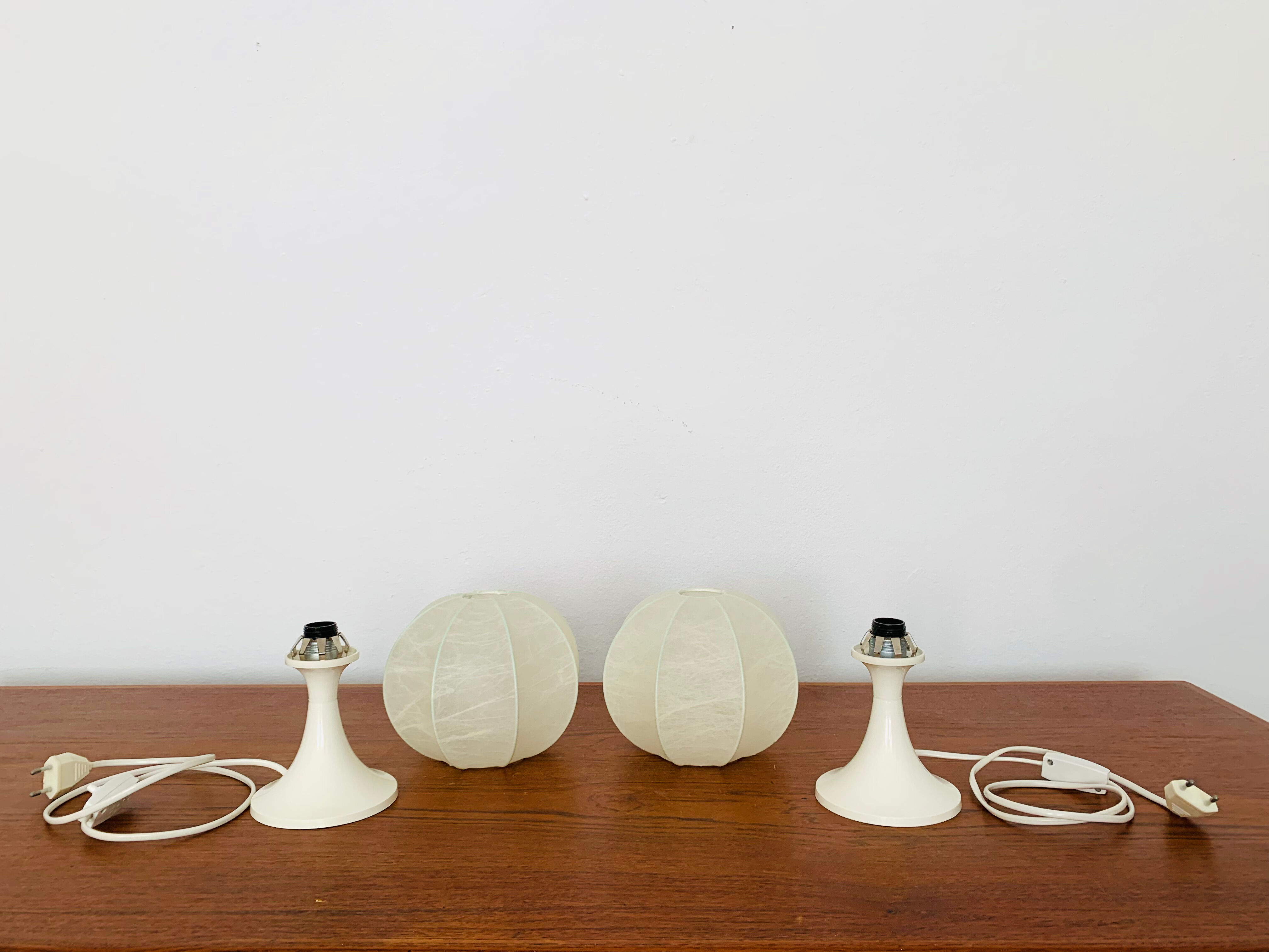 Cocoon table lamps