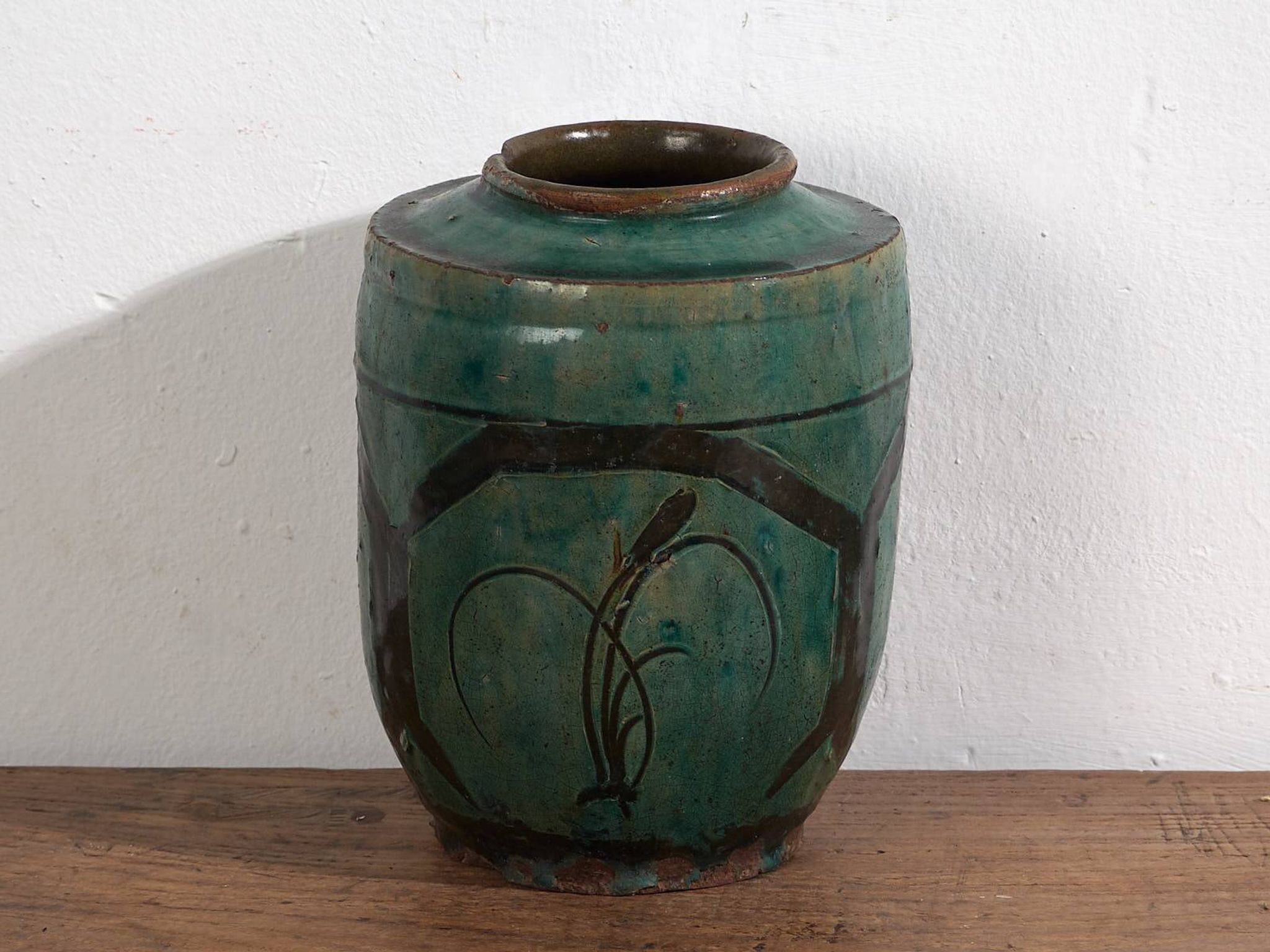 Vase émaillé ancien (c.1820) #16