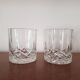Set of 2 crystal whisky glasses