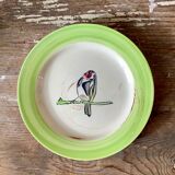 4 assiettes à dessert oiseaux
