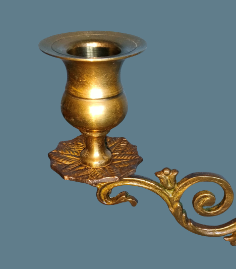 Pair of chandeliers three neo-classical fires - patinated bronze - 1950s - France