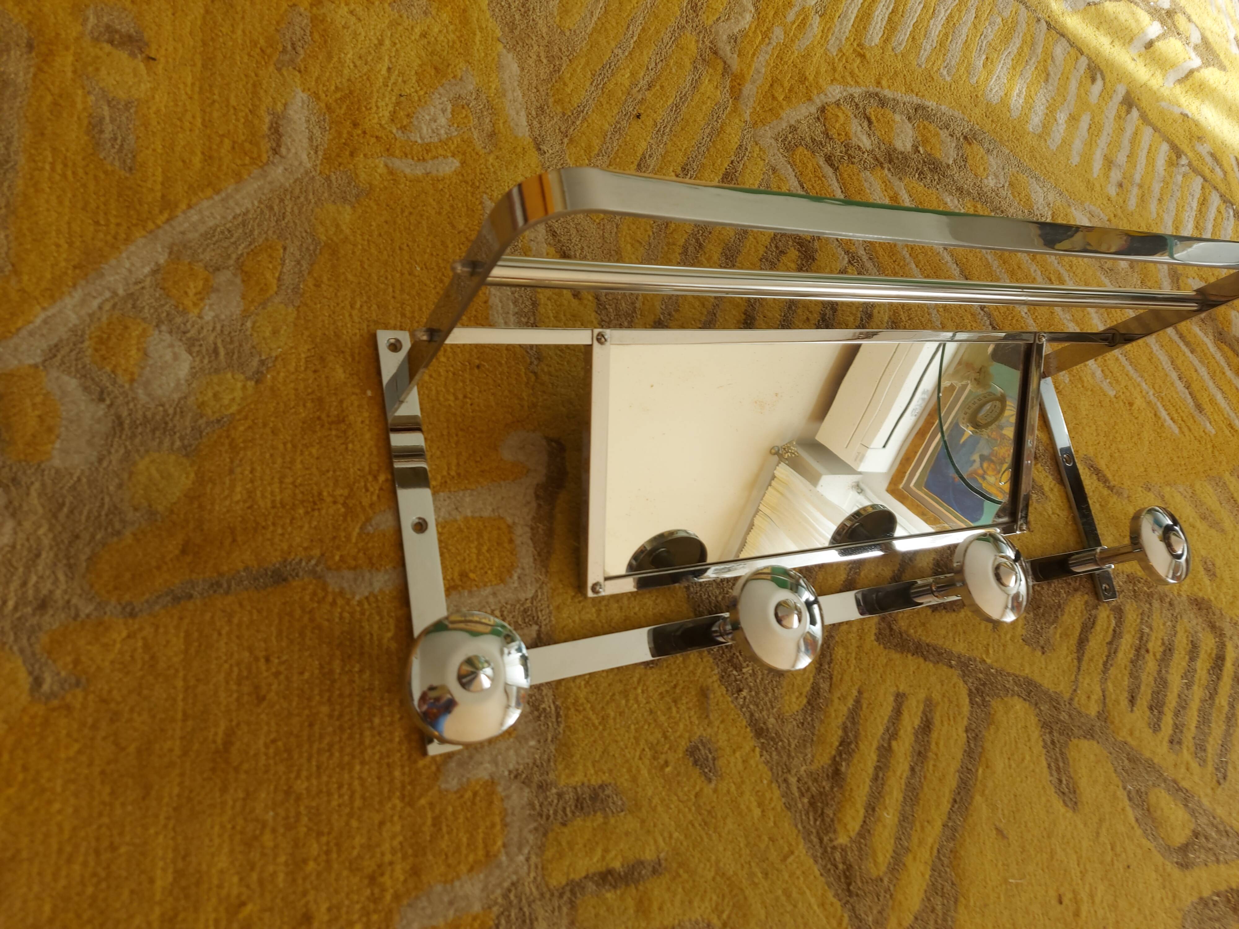 Wall-mounted mat rack, 40's hat rack