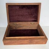 Carved wooden jewelry box