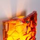 Vitrika Nybro amber coloured wall lamps