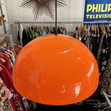 Space Age orange pendant light 1970