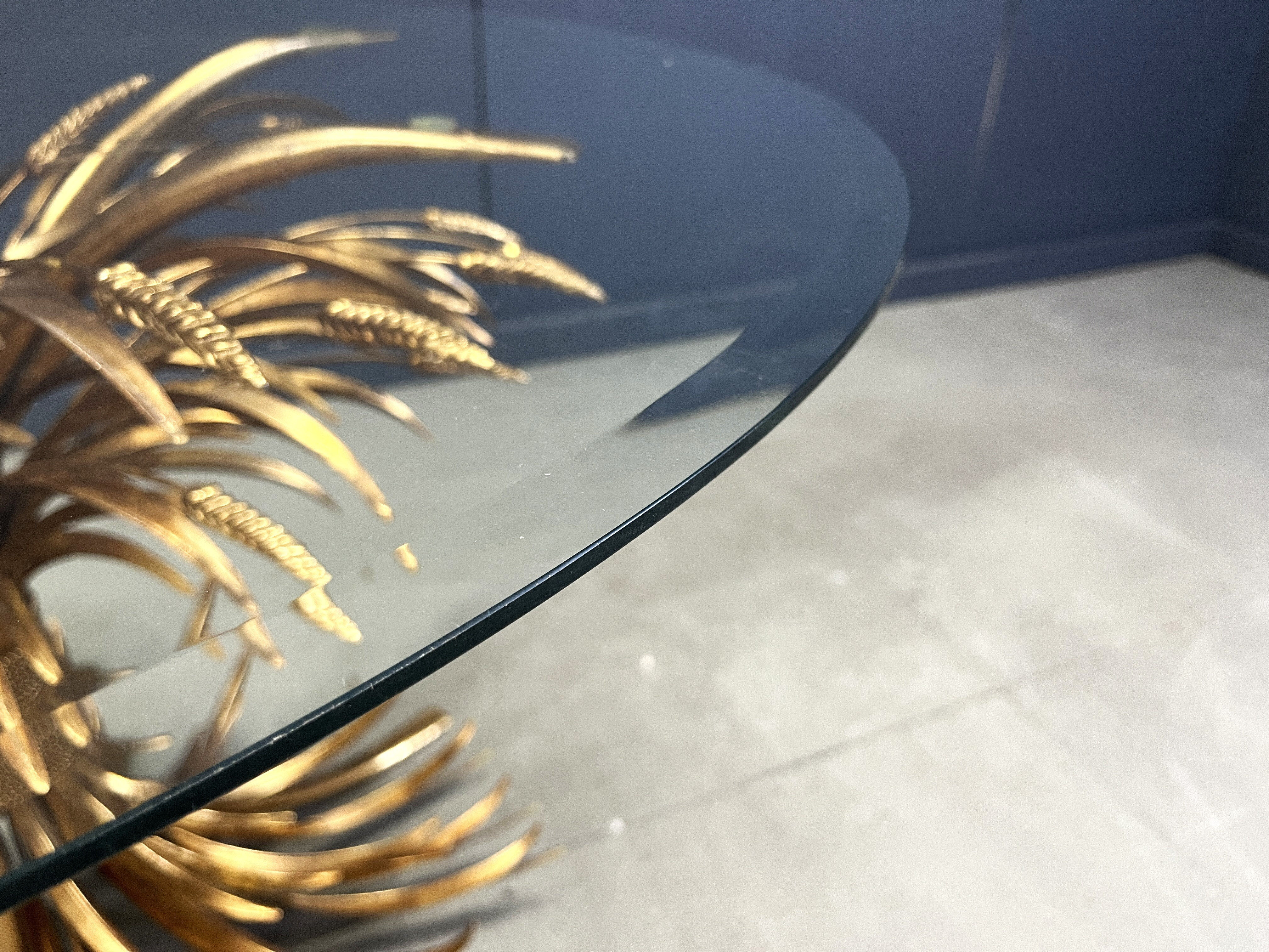 Gilt metal Coco Chanel dining table, 1960s