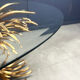 Gilt metal Coco Chanel dining table, 1960s