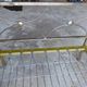 Bed 1 person vintage with metal headboard and footboard and spring metal box spring