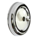 Round metal chrome ceiling or wall lamp from Italy | Space Age Design