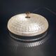 Old ceiling lamp gilded metal and crystal Lucien Gau